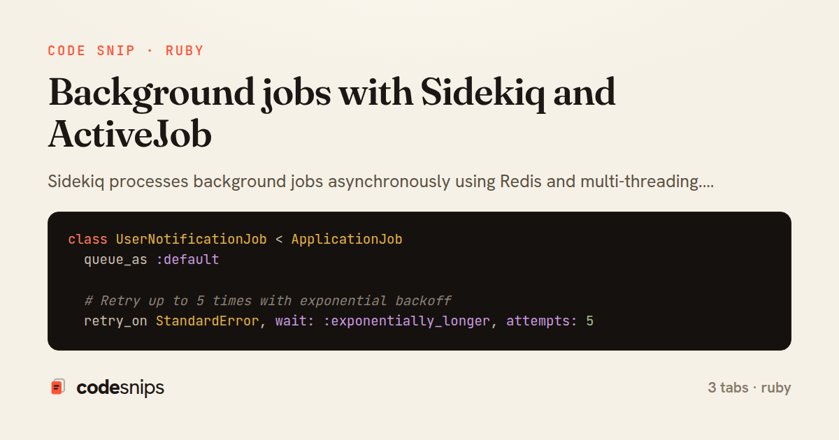 Background jobs with Sidekiq and ActiveJob — share card