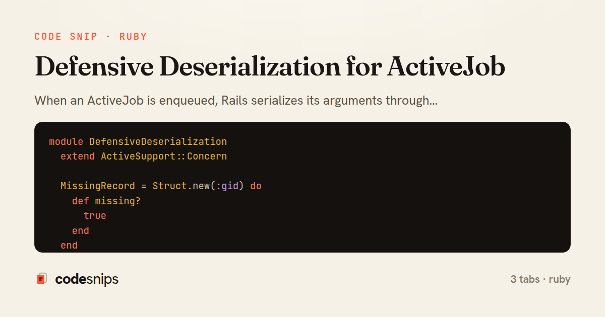 Defensive Deserialization for ActiveJob — share card
