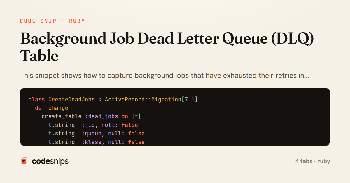 Background Job Dead Letter Queue (DLQ) Table — share card