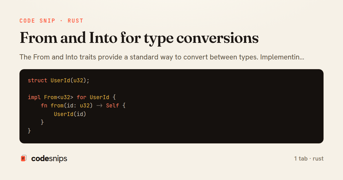 From and Into for type conversions — share card
