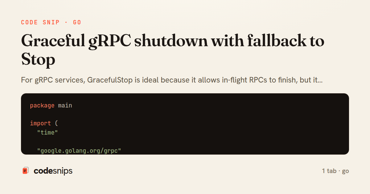 Graceful gRPC shutdown with fallback to Stop — share card